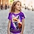 cheap Tops-Girls&#039; 3D Fox Tee Shirts Short Sleeve 3D Print Summer Active Fashion Cute Polyester Kids 3-12 Years Crew Neck Outdoor Casual Daily Regular Fit
