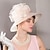 billige Fascinators-fascinators kentucky derby hat fiber bowler / cloche hat spand hat floppy hat bryllup teselskab elegant bryllup med fjer bowknot hovedbeklædning hovedbeklædning