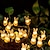 baratos Mangueiras de LED-Páscoa coelho cenoura ovo pintinho luzes de corda 2m 20leds alimentado por bateria para festival de páscoa jardim quintal pátio festa de casamento decoração interna e externa