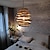 tanie Światła wysp-Lampa wisząca led ciepłe światło vintage tradycyjny / klasyczny design w kształcie kuli jadalnia sypialnia 110-240v