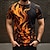 cheap Men&#039;s 3D T-shirts-Flame Men&#039;s Street Style 3D Print T shirt Tee Sports Outdoor Holiday Going out T shirt Red Purple Orange Short Sleeve Crew Neck Shirt Spring &amp; Summer Clothing Apparel S M L XL