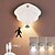 billige sensor natlys-skalformet automatisk sensor væglampe tre-farvet belysning atmosfære lys usb genopladelig ledningsfri magnetisk sug indendørs væglampe til køkken soveværelse skab trappe natlampe