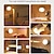 abordables Lampes d&#039;armoire LED-Veilleuse LED rotative à 360 degrés avec capteur de mouvement de charge USB lampe de nuit LED circulaire à économie d&#039;énergie pour les couloirs de la chambre à coucher, la maison, la salle de bain, la
