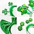 billige St. Patrick&amp;#39;s Day festdekorasjoner-1 stk st patrick&#039;s pannebånd grønt shamrock pannebånd til st. patrick&#039;s day pannebånd ferie kostyme tilbehør