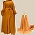 billige Arabisk muslim-sett med kvinners 2 deler abaya kjole frakk antrekk arabisk muslim religiøs saudi arabisk kjole abaya arabisk muslim sjal hijab skjerf 2 stk kvinner ramadan arabisk muslim islamsk
