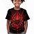 voordelige jongens 3d t-shirts-Jongens 3D SPIDER T-shirt Overhemd Korte mouw 3D-afdrukken Zomer Actief Sport Modieus Polyester Kinderen 3-12 jaar Strakke ronde hals Buiten Casual Dagelijks Normale pasvorm