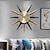 tanie metalowe dekoracje ścienne-Duży zegar ścienny metalowy dekoracyjny z połowy wieku cichy, nie tykający, duże zegary nowoczesne dekoracje domu do salonusypialniajadalnia biuro