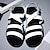 abordables Sandalias de hombre-Hombre Sandalias Sandalias de cuero Zapatos romanos sandalias de pescadores Casual Playa Cuero de Napa Hebilla Negro Blanco Marrón claro Verano