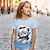 ieftine Tops-tricouri pentru fete 3d pisici cu mânecă scurtă imprimeu 3d vară modă activă drăguț poliester copii 3-12 ani gât în aer liber casual zilnic potrivire regulată