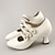 halpa Naisten korkokengät-Naisten häät Kengät Avokkaat Oxford-kengät Ystävänpäivä lahjat Bullock kengät Vintage Kengät Juhla ulko- Ystävänpäivä Tekohelmillä Kitten-korko Terävä kärkinen Tyylikäs Vintage Nahka Solki Valkoinen