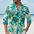 tanie Męska koszula hawajska-liść motyla tropikalny męski kurort hawajska koszula z nadrukiem 3D zapinana na guziki letnia koszula z krótkim rękawem wakacje odzież na co dzień od S do 3XL