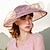 abordables Sombreros de fiesta-sombreros bombín de lino / cloche sombrero sombrero de sol sombrero de copa boda cóctel elegante británico con pedrería tocado de tul sombreros