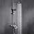 baratos Torneiras de Duche-Sistema do Chuveiro / Válvula misturadora termostática Conjunto - Chuveiro de Mão Incluído Chuveiro Multi Spray Moderna Galvanizar Montagem Exterior Válvula Cerâmica Bath Shower Mixer Taps