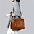 cheap Handbag &amp; Totes-Women&#039;s Tote Bag Set Boston Bag PU Leather Shopping Daily Zipper Adjustable Large Capacity Waterproof Solid Color Light Brown Black Burgundy