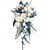abordables Décoration de maison-bouquet de mariée, bouquet de mariée rose artificielle pour mariée, bouquets de fleurs faits à la main pour les mariages rustiques