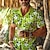 billiga Hawaiiskjorta för män-blommig tropisk herrresort hawaiiansk 3d-tryckt skjorta med kort ärm kortärmad sommar strandskjorta semester dagligt slitage s till 3xl