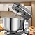 cheap Household Appliances-Kitchen Electric Stand Mixer 6-Speed Tilt-Head Food Mixer with 6.5-QT Stainless Steel Bowl Dough Hook Flat Beater Anti-Splash Cover