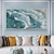 cheap Landscape Paintings-Large Abstract handpainted Textured Seascape Oil Painting on Canvas handmade  Blue Ocean Painting Sea Wave oil painting Room Decor for Living room Home Decor  Wall Art