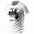 billige 3D-herreskjorter-Grafisk Skelet Amerikansk flag Retro / vintage Gadestil vestlige azteker Herre 3D-udskrivning T-shirt Sport &amp; Udendørs Ferie I-byen-tøj T-shirt Hvid Lyserød Rød Kortærmet Rund hals Skjorte Forår