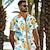 levne Pánská havajská košile-citron tropické pánské letovisko havajská košile s 3D potiskem knoflíky s krátkým rukávem letní plážová košile dovolená denní nošení s až 3xl