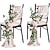 tanie Wystrój domu-dekoracje na krzesła weselne ławka w przejściu sztuczne kwiaty z wiszącą tkaniną szyfonową 2szt terakota pomarańczowa &amp; czarny na ceremonię przyjęcia, aranżacja kwiatowa z róż, wystrój na zewnątrz