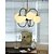 abordables Éclairages grappe-Lampe suspendue LED 53cm, lumière chaude, design globe, style classique, style traditionnel, pour salle à manger, chambre à coucher, lampes suspendues, 110-240v
