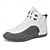 Χαμηλού Κόστους Παπούτσια &amp; Τσάντες-ανδρικά γυμναστήρια αθλητικά παπούτσια και σόλα σπορ εμφάνιση ψηλά sneakers μπάσκετ casual καθημερινά pu αναπνέει αντιολισθητικά με κορδόνια μαύρο και άσπρο μαύρο / κόκκινο λευκό / μπλε πτώση