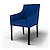 abordables IKEA Cubiertas-Funda para silla de terciopelo a rayas Sakarias con reposabrazos, ajuste regular, lavable a máquina y secadora