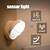 abordables Lampes d&#039;armoire LED-Veilleuse LED rotative à 360 degrés avec capteur de mouvement de charge USB lampe de nuit LED circulaire à économie d&#039;énergie pour les couloirs de la chambre à coucher, la maison, la salle de bain, la