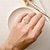 Χαμηλού Κόστους Δαχτυλίδια-Δαχτυλίδι Γάμου Πεπαλαιωμένο Στυλ Ασημί Χρυσό Τριανταφυλλί Χρυσό Χρώμιο Χαρά Κομψό Βίντατζ Μοντέρνα
