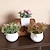 preiswerte Künstliche Pflanzen-3er-Pack kleine Kunstpflanzen für den Schreibtisch, künstliche Mini-Topfpflanzen für Regale, künstliches Grün, Eukalyptuspflanze für den Innenbereich, für Zuhause, Schlafzimmer, Wohnzimmer,