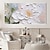 levne Olejomalby-ručně malovaná 3d květina s texturou olejomalba nástěnné umění abstraktní růžové zlato květiny malba na plátně květinová malba nástěnná výzdoba pro obývací pokoj nástěnné umění jarní výzdoba