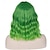 ieftine Peruci Costum-14 inch perucă verde ombre cu breton femei fete scurte ondulate bob perucă umăr peruci sintetice pentru petrecerea de Halloween peruci de ziua st.patrick