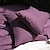 tanie Prześcieradła i poszewki na poduszki-100% francuskie poszewki na poduszki w stylu podstawowym - opakowanie 2 szt. - jednolity kolor, naturalny len, miękki, oddychający - len, 48x74cm