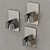 levne Háčky na župan-pistole šedý mop závěsný klip na stěnu háček koupelna bez děrování multifunkční nástěnný koště z nerezové oceli pevný věšák