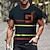 Χαμηλού Κόστους Ανδρικά 3D T-shirts-Γραφική Συνδυασμός Χρωμάτων Γεωμτερικό Καθημερινά Υψηλής Ποιότητας Ρετρό / Βίντατζ Ανδρικά 3D εκτύπωση Μπλουζάκι Υπαίθρια Αθλήματα Αργίες Εξόδου Κοντομάνικη μπλούζα Ρουμπίνι Πορτοκαλί Ροδοκόκκινο