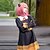 halpa Anime-asut-Cosplay Anya Forger Anime Mekot Asut Naamiaisasu Cosplay-puvut Halloween Karnevaali Naamiaiset Leninki Sukat Päähineet Käyttötarkoitus Naisten Tyttöjen Lasten Aikuisten