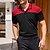 preiswerte Multipack-Mehrfachpackungen 3St Herren Kargen Kurzarm Weiß / Schwarz / Rot Polo Golfhemd Golfpolo Spleißen Farbblock Freizeitskleidung Urlaub Polyester Sommer
