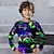 ieftine tricouri 3d pentru băieți-Băieți 3D Joc Tricou Cămașă Manșon Lung Tipărire 3D Primăvară Toamnă Sport Modă Șic Stradă Poliester Copii 3-12 ani Stil Nautic În aer liber Casual Zilnic Fit regulat