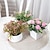 cheap Artificial Plants-3 Pack Small Faux Plants for Office Desk Fake Mini Potted Plants for Shelf Artificial Greenery Eucalyptus Plant Indoor for Home Bedroom Living Room Décor Wedding Decoration