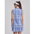 billiga Designerkollektion-Dam golfklänning Blå Ärmlös Höst Golfkläder för damer Kläder Outfits Bär kläder