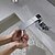 Недорогие Смесители для раковины в ванной-Ванная раковина кран - Вращающийся / Вытаскивать / Классический Электропокрытие По центру Одной ручкой одно отверстиеBath Taps