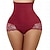 cheap Control Panties-Corset Women&#039;s Control Panties Shapewears Office Yoga Running Gym Plus Size Maroon Almond Black Sport Breathable Seamed Lace Up Tummy Control Push Up Solid Color Lace Summer Spring