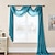 cheap Curtains &amp; Drapes-Luxury Window Scarf Sheer Voile Elegant Topper Long Window Valance Solid Window Treatment Swags Drapes for Window Ceremony Wedding Canopy Bed