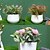 levne Umělé rostliny-3 balení malých umělých rostlin na kancelářský stůl falešné mini hrnkové rostliny na polici umělá zeleň eukalyptová rostlina vnitřní pro domácí ložnici výzdoba obývacího pokoje svatební dekorace