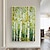 ieftine Picturi în Ulei-pictură în ulei de copac de ginkgo realizată manual pe pânză pictură mare pădure verde artă de perete pictură abstractă fores artă personalizată decor acasă pentru decor de perete sufragerie