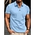 voordelige klassieke polo-Voor heren POLO Shirt Polo&#039;s met knopen Werk Casual Revers Korte mouw Modieus Basic Kleurenblok Lapwerk Zomer Normale pasvorm Zwart Wit Lichtgroen Marineblauw blauw POLO Shirt