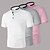 cheap Multipack-Multi Packs 3pcs Men&#039;s Stand Collar Short Sleeve Brown+Grey+Pink Polo Golf Shirt Golf Polo Splice Color Block Daily Wear Vacation Polyester Summer