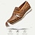 cheap Men&#039;s Slip-ons &amp; Loafers-Men&#039;s Loafers Retro Roman Mules Vintage Handwoven Leather Penny
