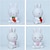 cheap Baby &amp; Kids&#039; Night Lights-Rabbit Animal Night Light Bedroom Bedside Light New And Unique LED Atmosphere Light Gift Holiday Party Gift Decoration